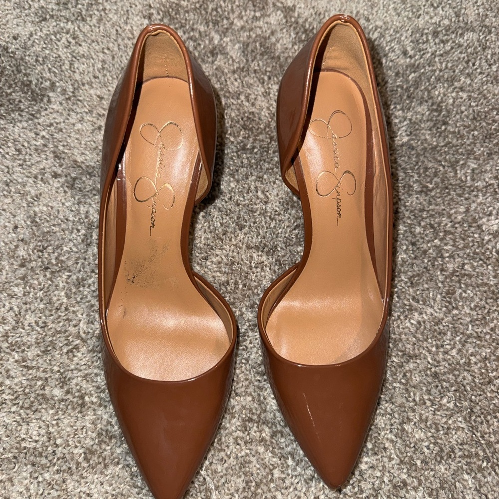 Jessica Simpson Tan Heels